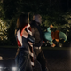 Drax and Mantis with holiday decor